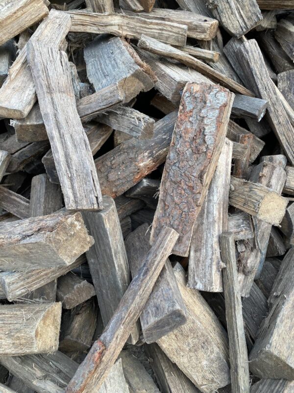 Seasoned firewood stack